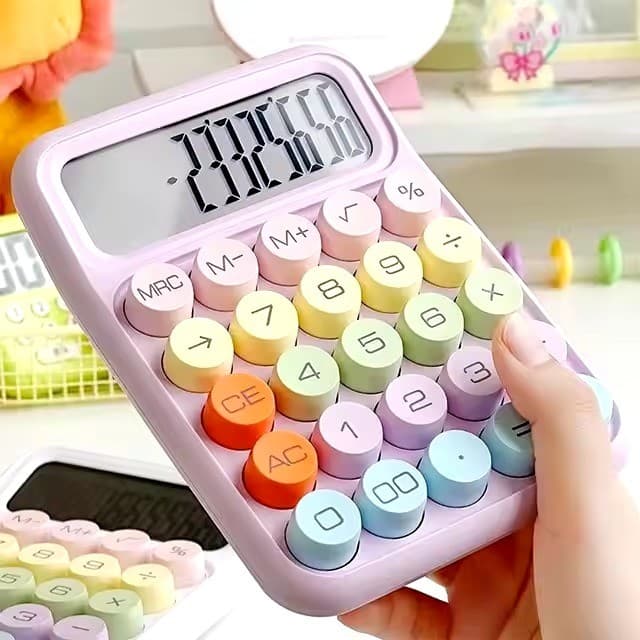 Calculadora Colorida Morandi De 12 Dígitos Teclado Mecânico De Ponto Grande Escola & Papelaria De Escritório Multineos