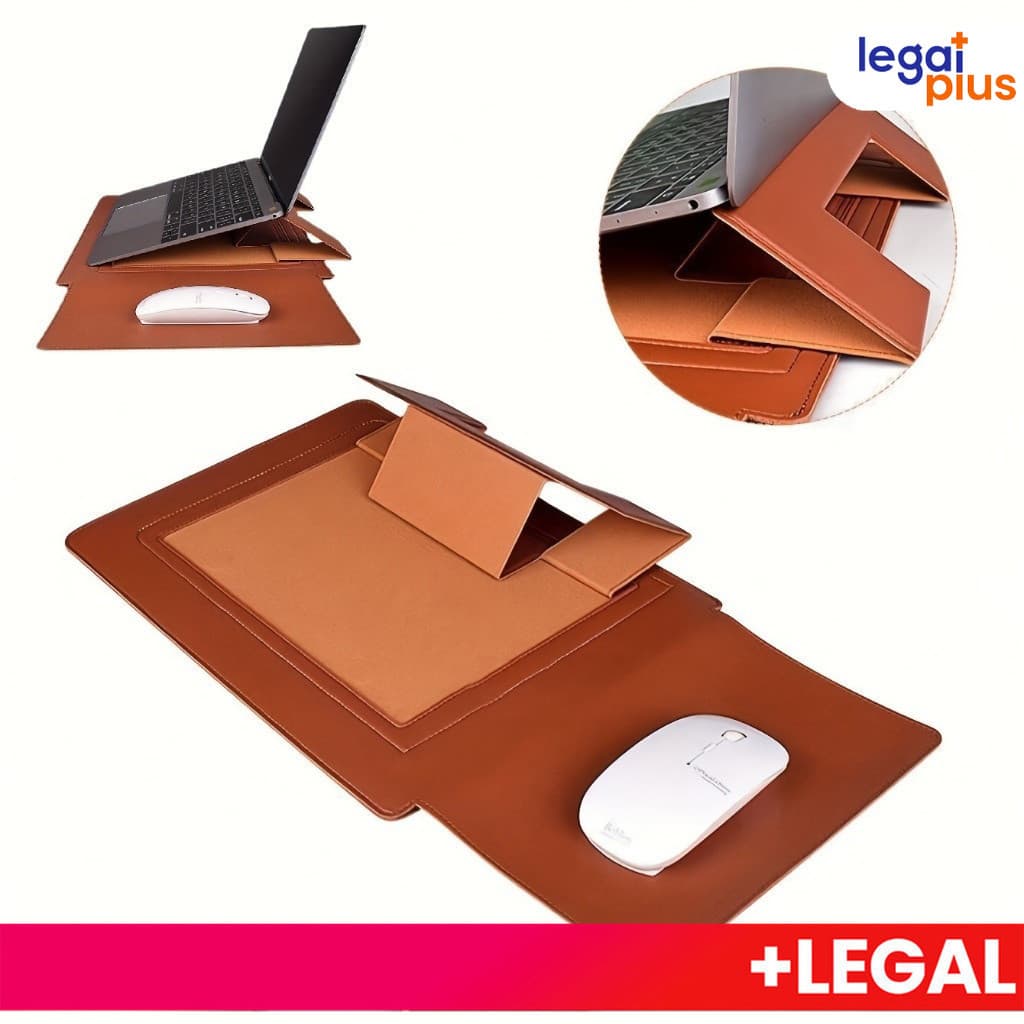 Bolsa Capa para Macbook Air Pro 13,3" e 15" 16,2" em Couro PU, Macia