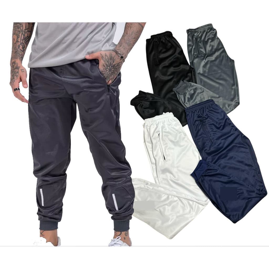 Calça Jogger Masculina Chimpa Esportiva  Leve Confortável e com Detalhe Refletivo