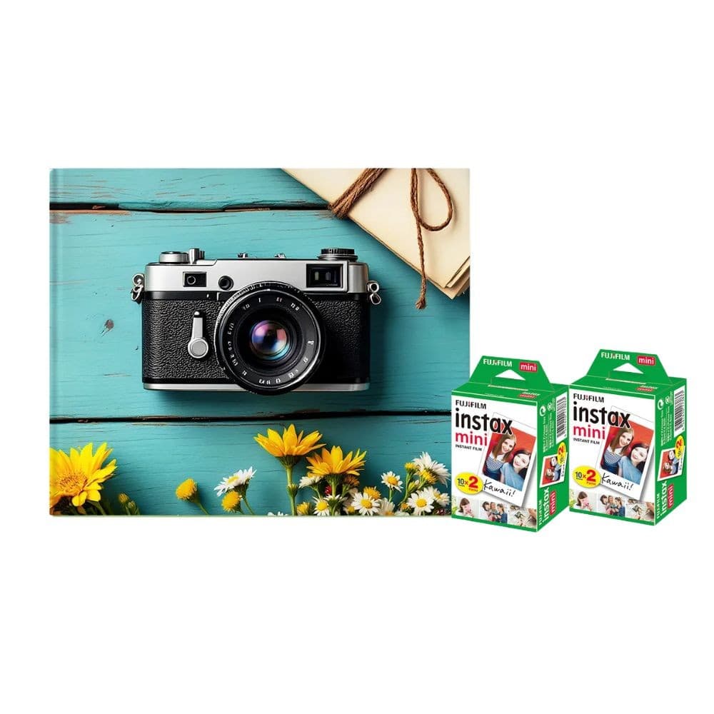 Kit 40 Fotos Instax Mini Fujifilm + Álbum Fotografia