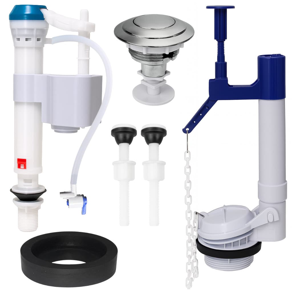 Kit para Caixa Acoplada Universal Completo Descarga Banheiro Acionamento Superior Castelo