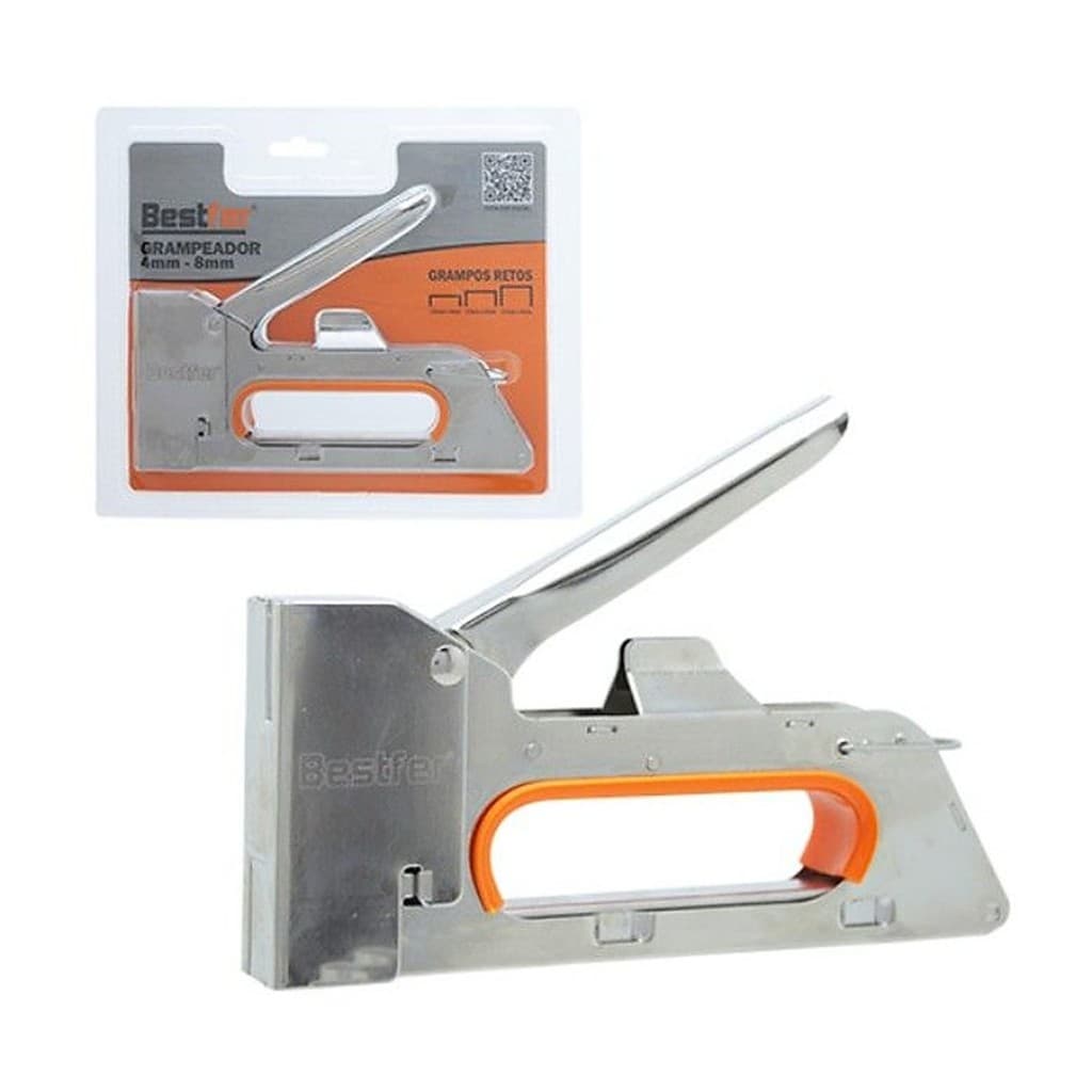 Grampeador Profissional Metal Alta Pressão Tapeceiro 4mm-8mm