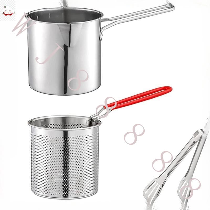 Panela De Fritura Profunda Tempura Japonesa Com Cesto Coador Para Frango Frito