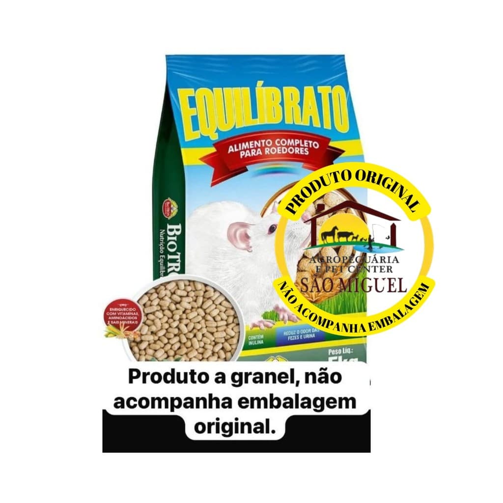 Equilíbrato Alimento Para Roedores Biotron A Granel - ENTREGA IMEDIATA