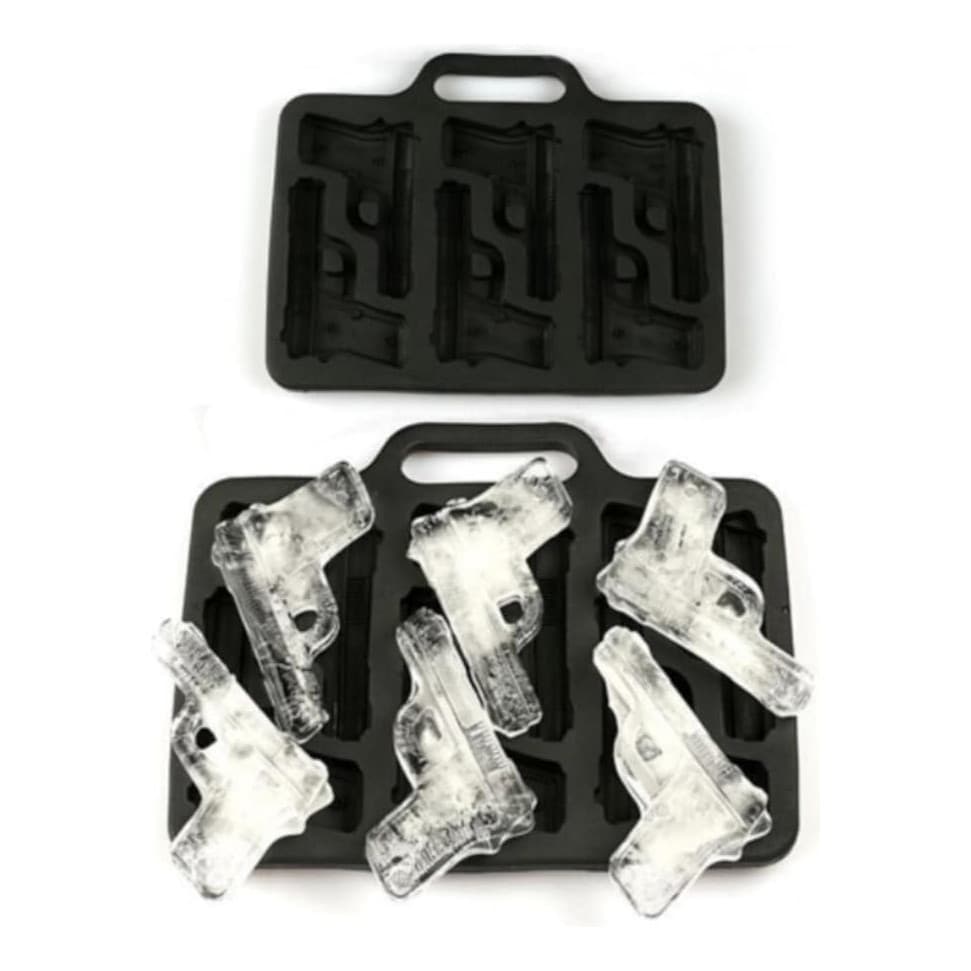 Forma Pistolas De Gelo Arma Molde De Silicone