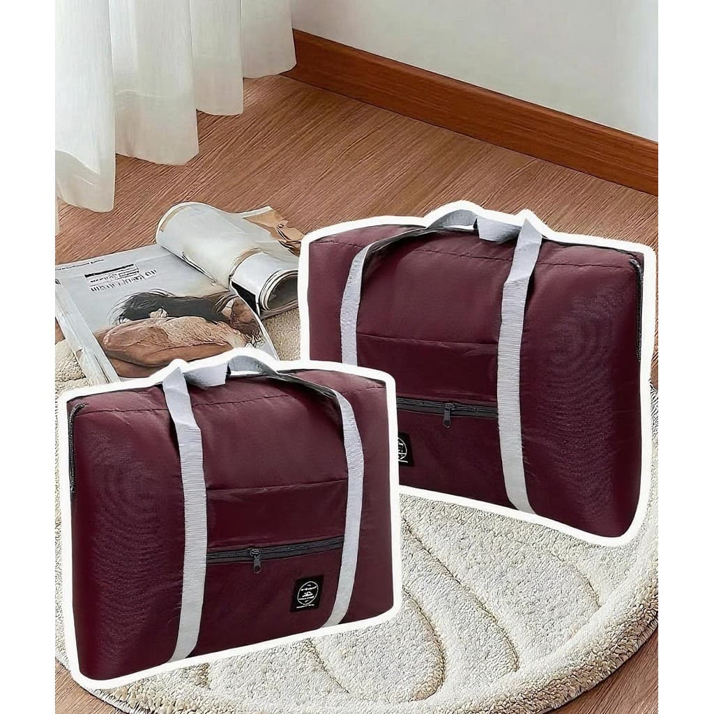 Kit 2 Peças Bolsa De Viagem Mala Dobrável Capacidade Impermeável Grande capacidade de