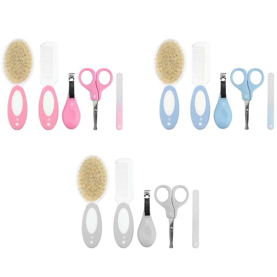 Kit Higiene Cerdas Naturais Bebê Pimpolho 5 Peças