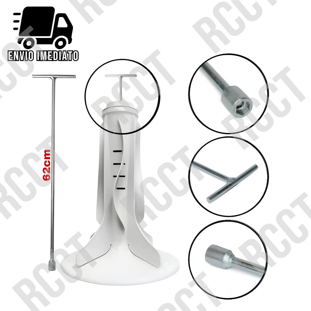 Chave T 10mm Longa 62cm para Maquina de Lavar Agitador Brastemp Electrolux