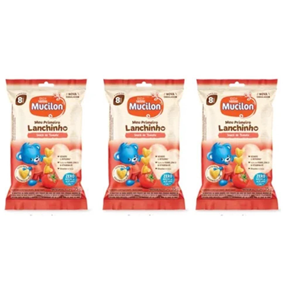 Mucilon Meu Primeiro Lanchinho Sabor Tomate - C/3