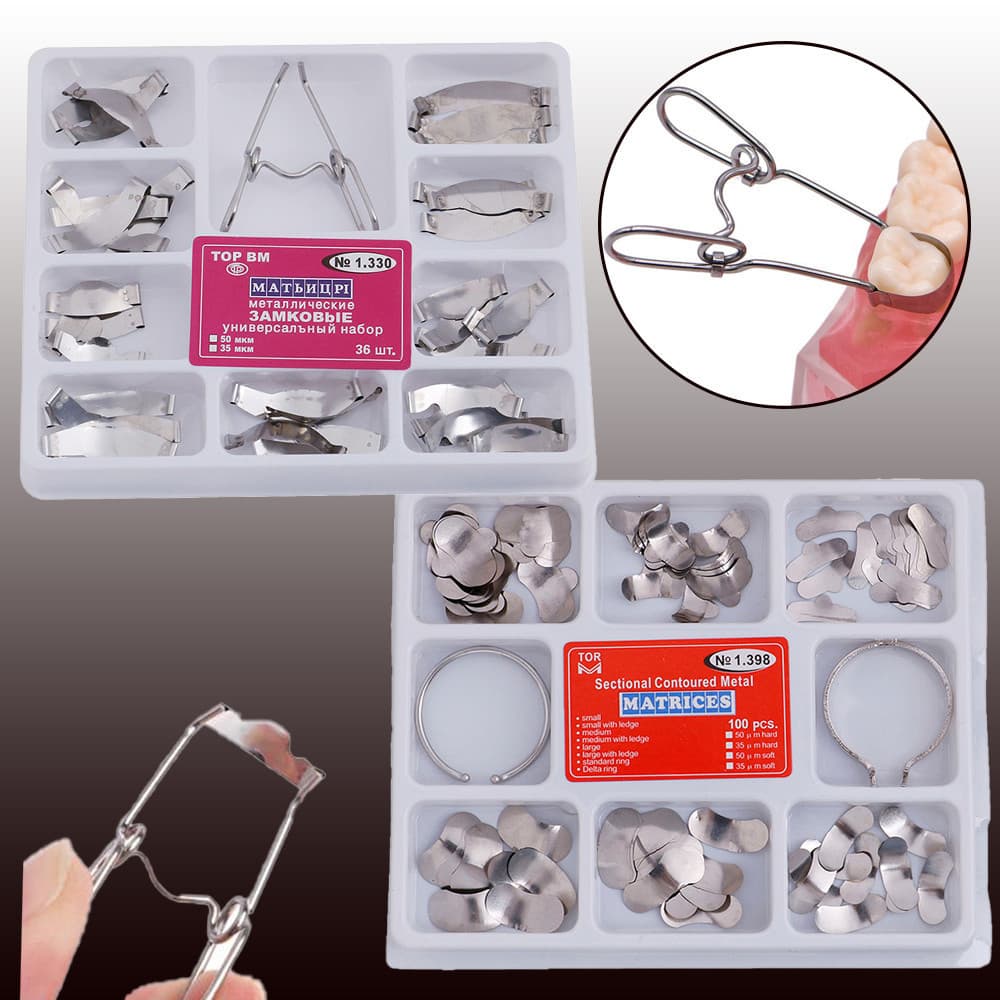 Faixa de Matriz Não. 1.330/1398 Matrizes Tofflemire Ferramenta Restauradora Bandas Universais 0MDL