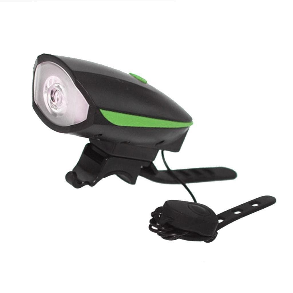 Farol De Bike Lanterna Led Com Buzina Som Alto Recarregável Bicicleta A Prova D´agua Potente - MI