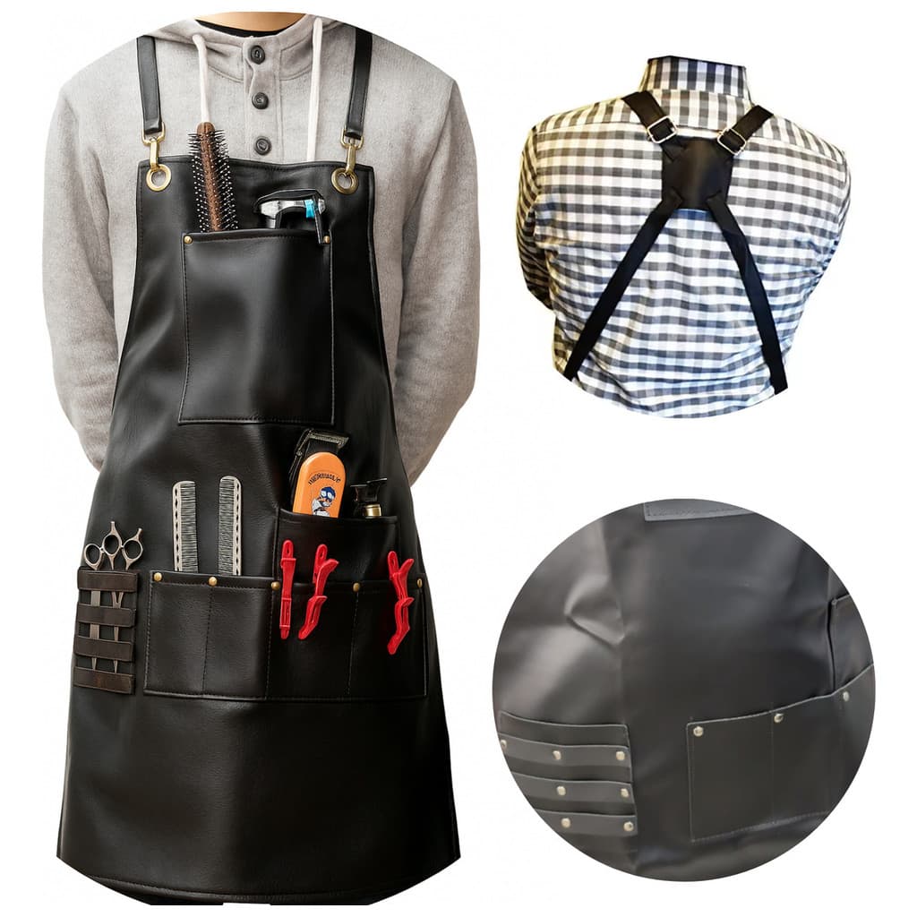 Avental Barbeiro Cabeleireiro Capa Premium Profissional