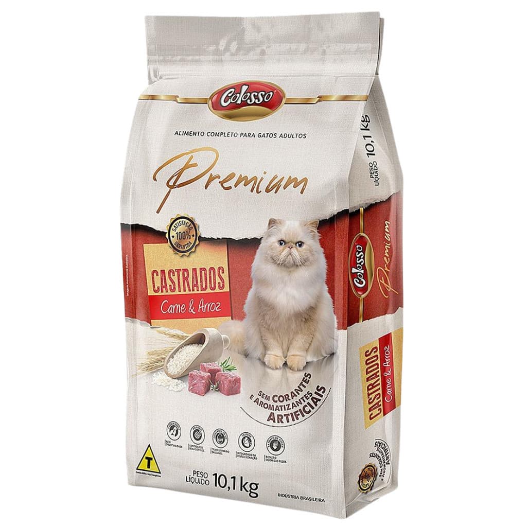 Ração Gato Super Premium Gato Castrado 10 Kg Carne