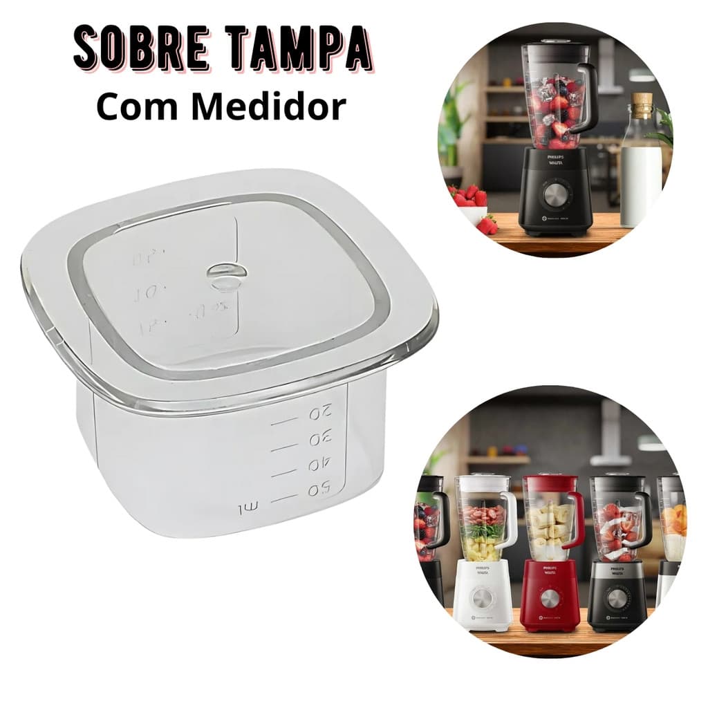 Sobretampa Philips Dosadora Walita Original RI2244, HR2270, HR2271, HR2272, RI2240, RI2242, HR2244