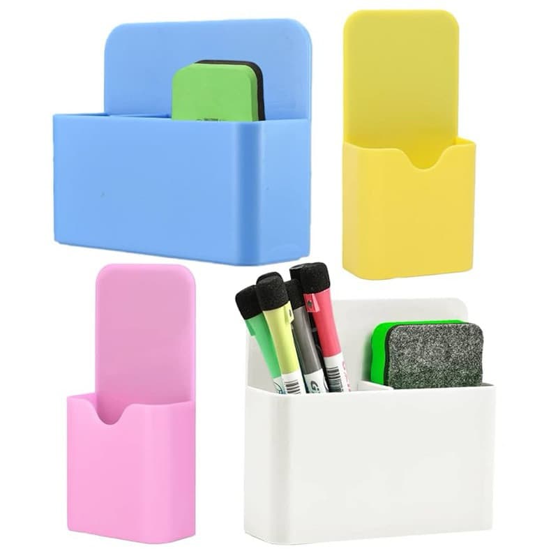 Porta-lápis magnético organizador de armazenamento para quadro branco, geladeira, suporte de caneta