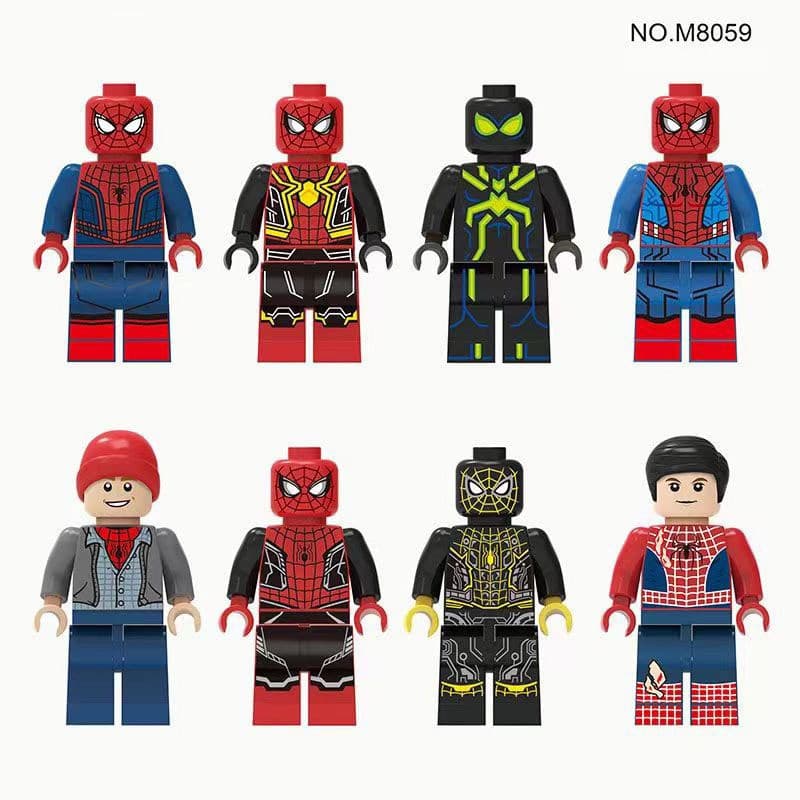 (8 Peças Um Conjunto) Colecionáveis Montados Blocos De Construção Brinquedos Figuras Modelo Presentes De Feriado De Nata