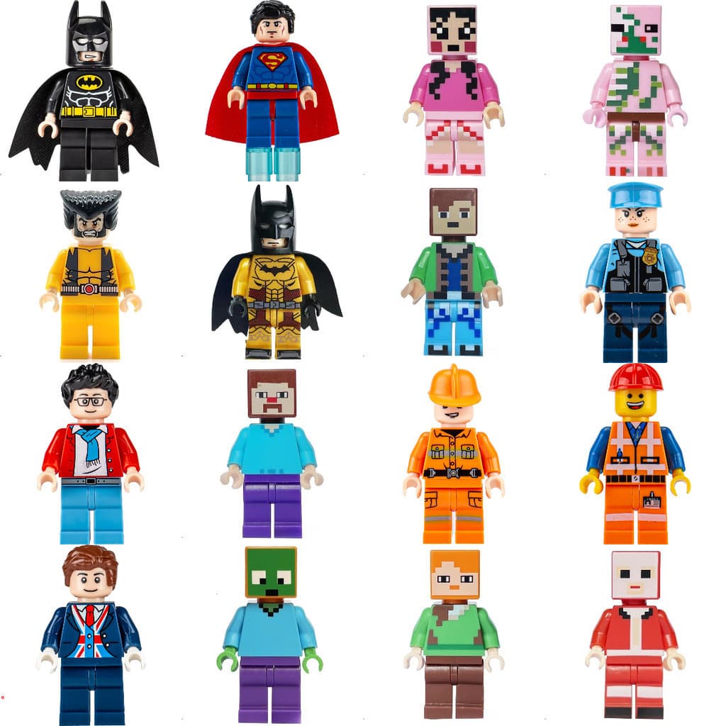 Blocos de construção de bonecos de ação brinquedos infantis