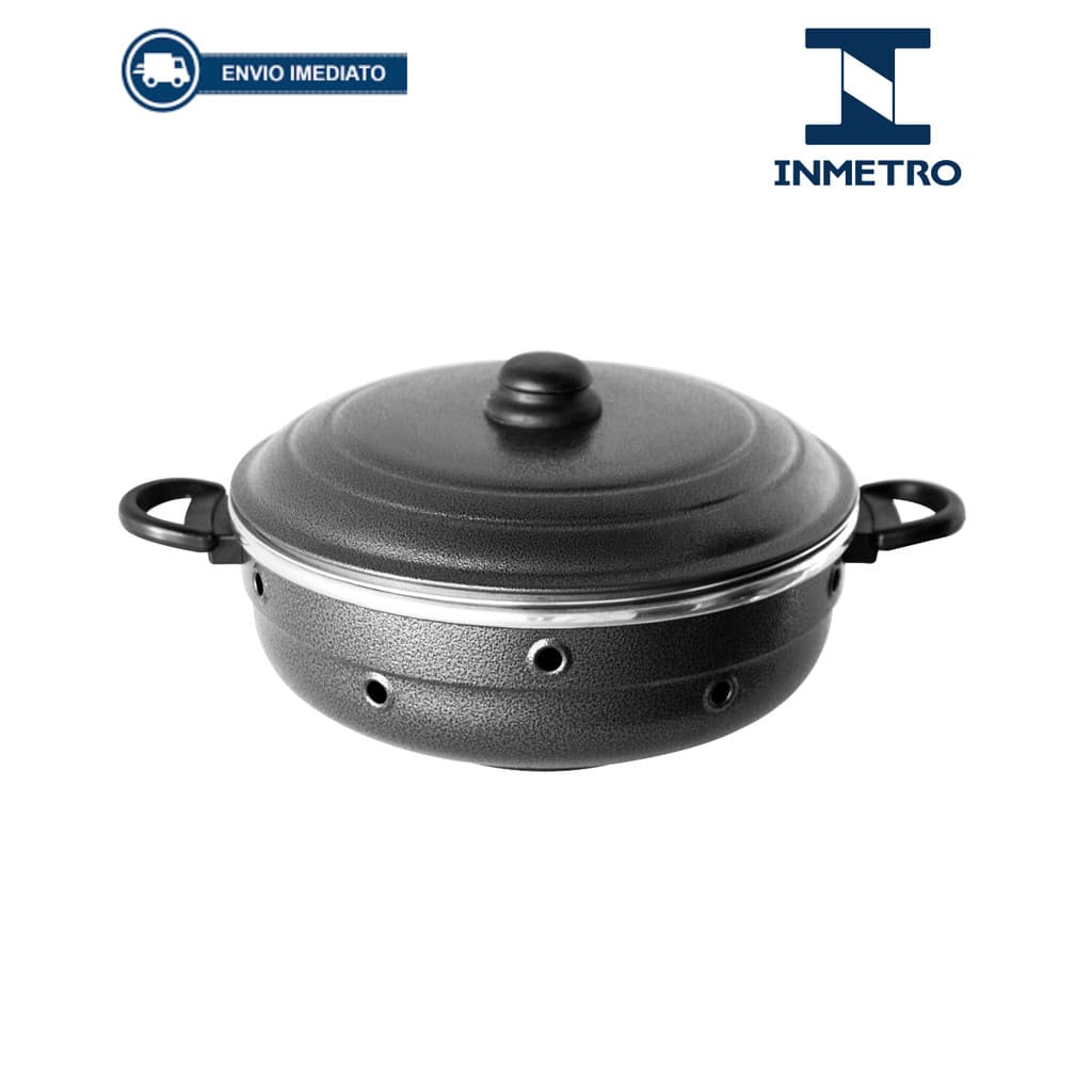 Churrasqueira Multiuso Vigorosa Craqueada Para Fogão Faz Bolo, Pão, Pizza, Grelhados Churrasco