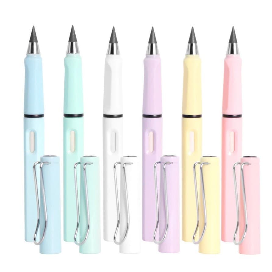 Kit 6/12/18/24 Lápis Infinito Nova Tecnologia Escrita Lápis Sem Tinta Papelaria Novidade Lápis de Escrever