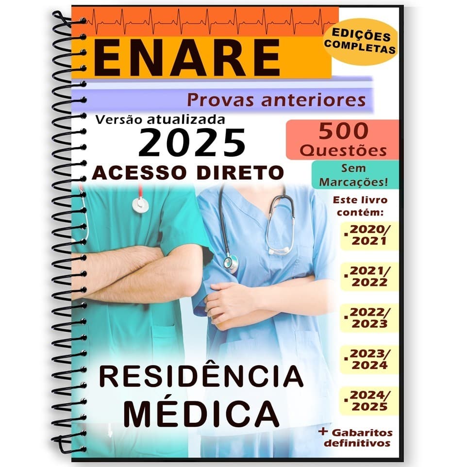 ENARE residência médica provas anteriores