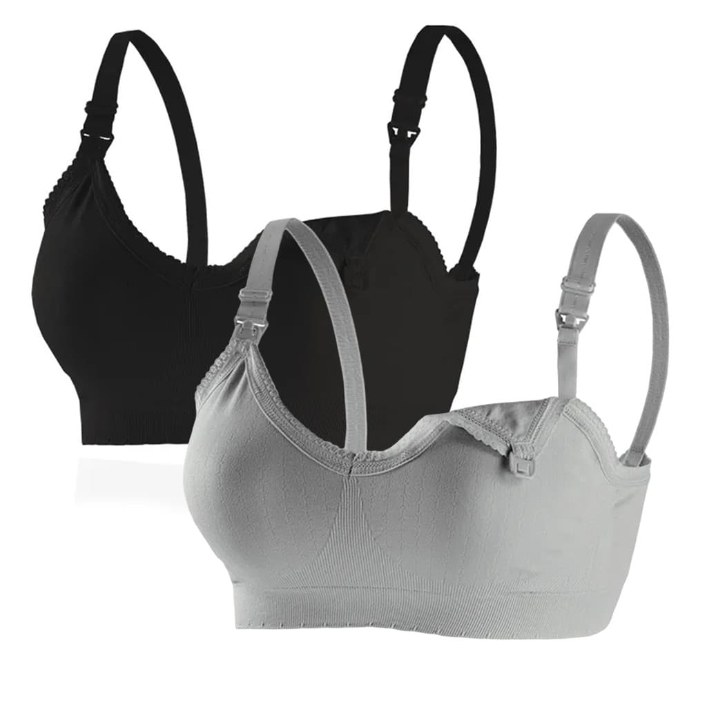 Kit 2 Sutiã Amamentação Reforçado Bojo Flexível Gestante
