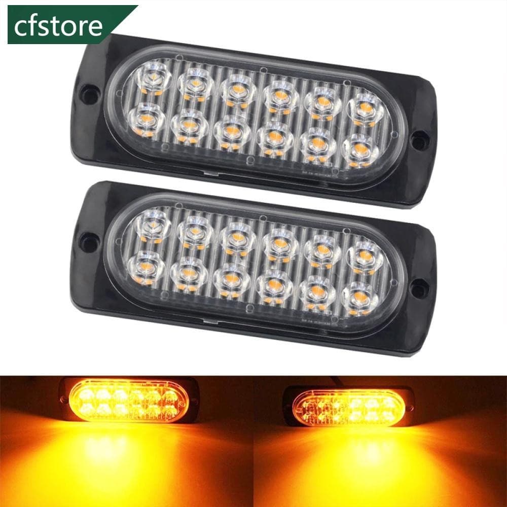 CFSTORE 1PC 12LED Tira De Luz Sinal Carro Volta Advertência Lâmpada Emergência Barra Semáforo Para Caminhão SUV Motocicl