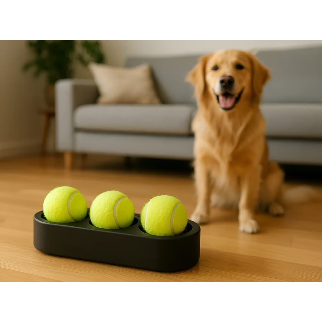 Suporte 3d Para 3 Bolas Tenis Bola