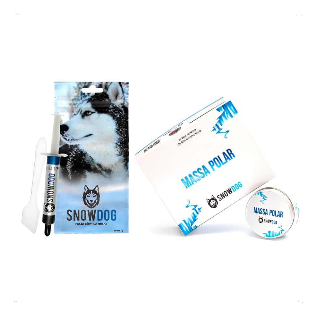 Kit Pasta Térmica Snowdog 1g Husky 12.8w/ + Massa Polar 20g