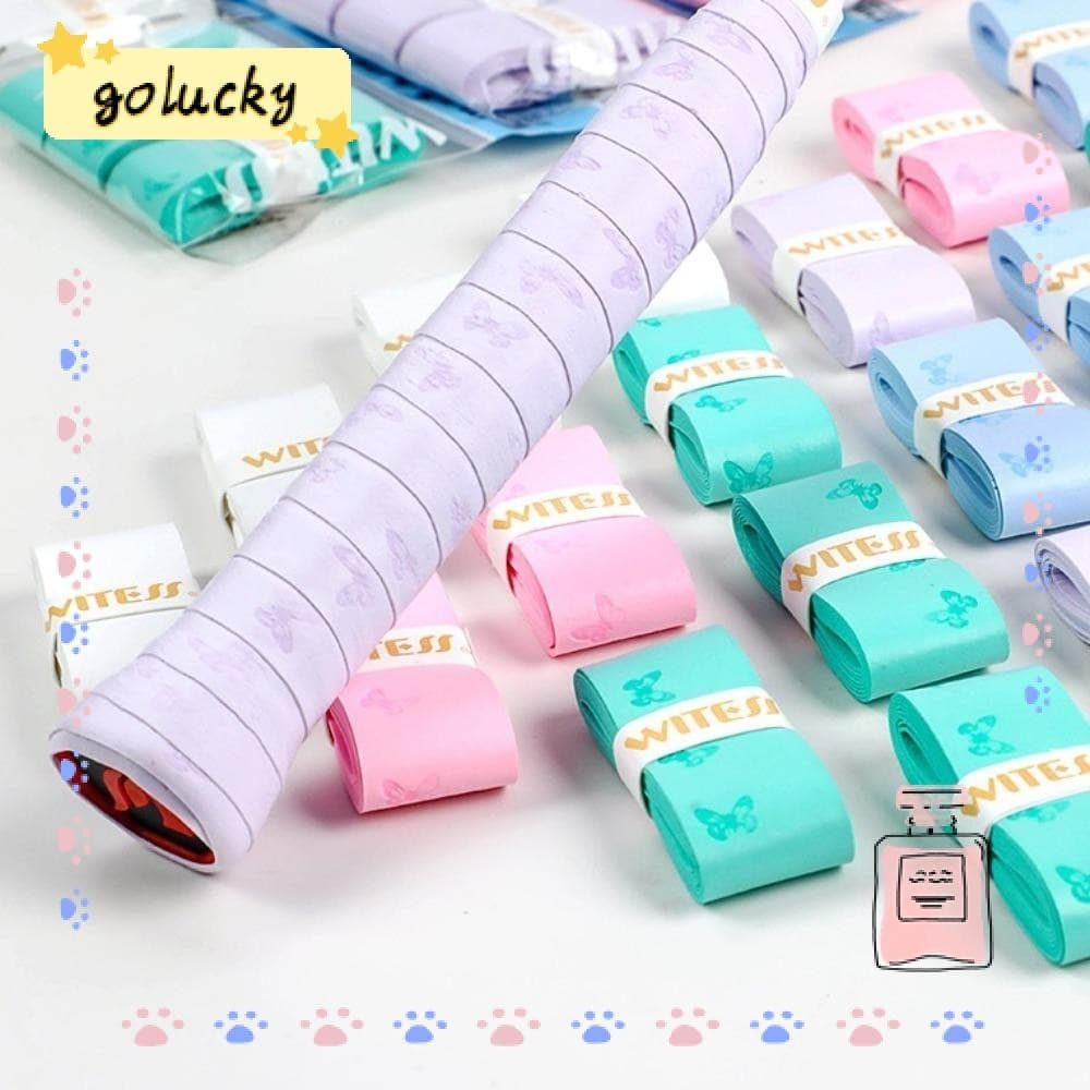 GOLUCKY 3 Peças De Overgrip Para Raquete De Badminton , De Tênis Antiderrapante Com Absorção De Choque , Suor