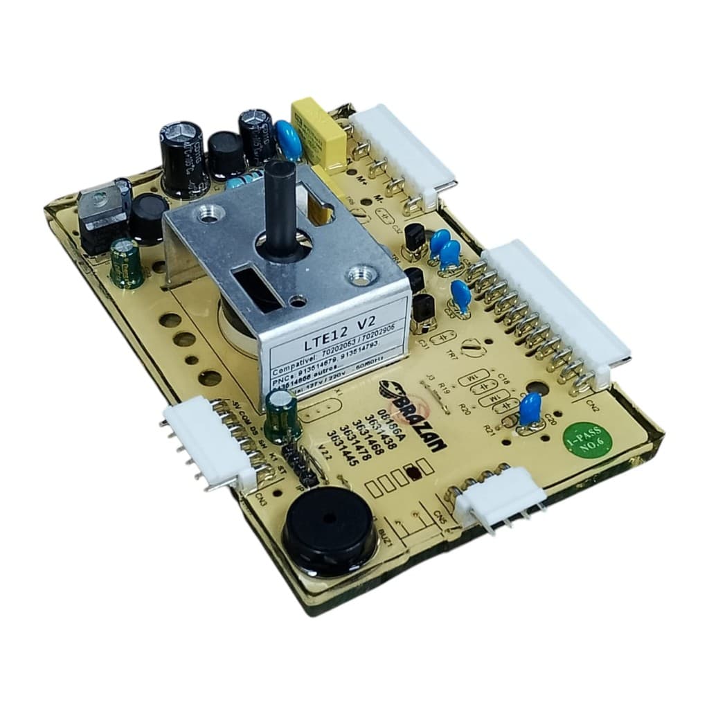 Placa lavadora electrolux lte12 70202053 70202905 bivolt