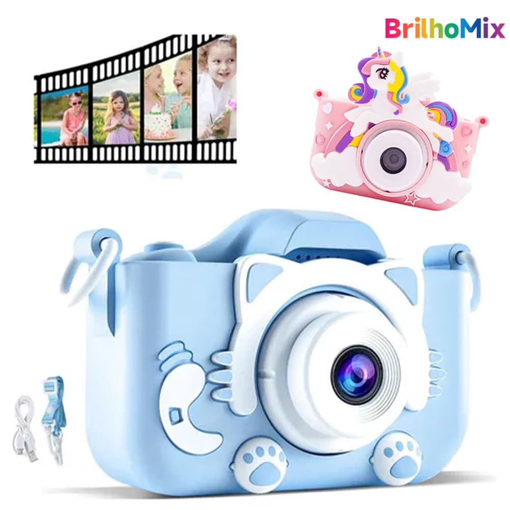 Câmera Digital infantil, câmera fotográfica infantil, fotógrafo e fotografar fotos reais