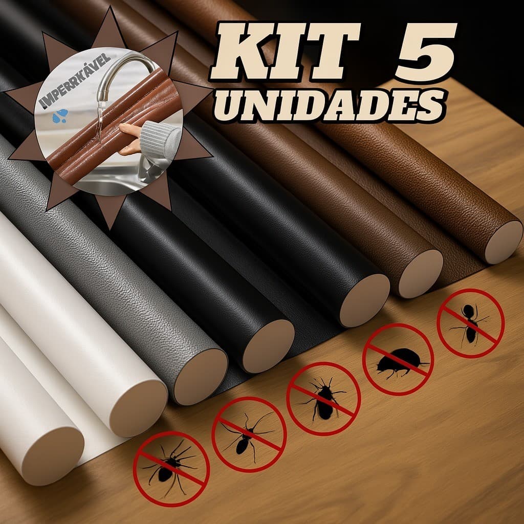 KIT 5  Veda Portas Ajustável 80cm Duplo impermeavel