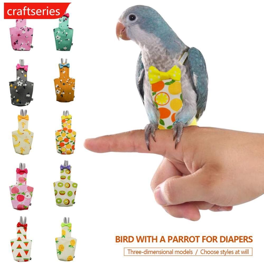 Fralda De Papagaio CSE , Roupa De Voo Para Pássaros , Periquito , Pombo , Médio E Grande , Pássaro De Estimação