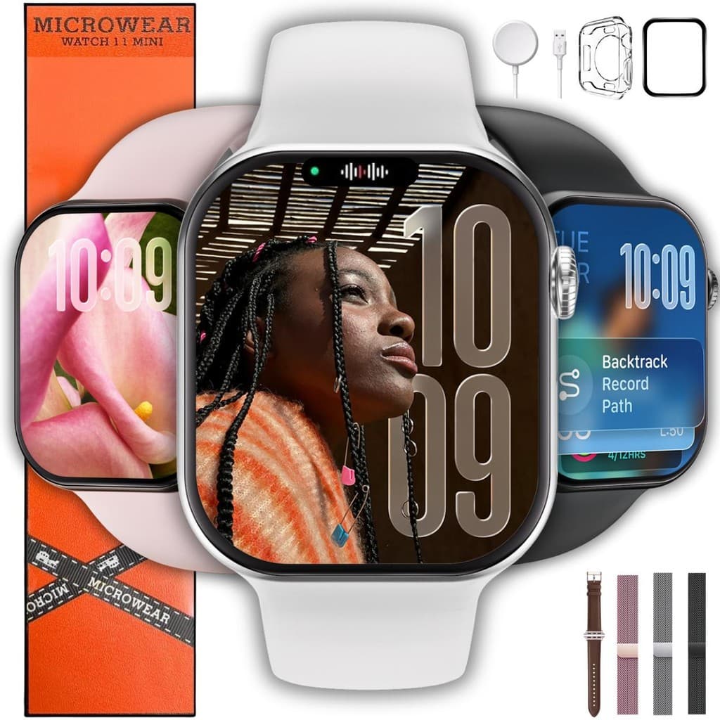 Relógio Smartwatch W11 mini 42mm Responde Whatsapp Microwear Serie 11 + Brindes Lançamento 2025