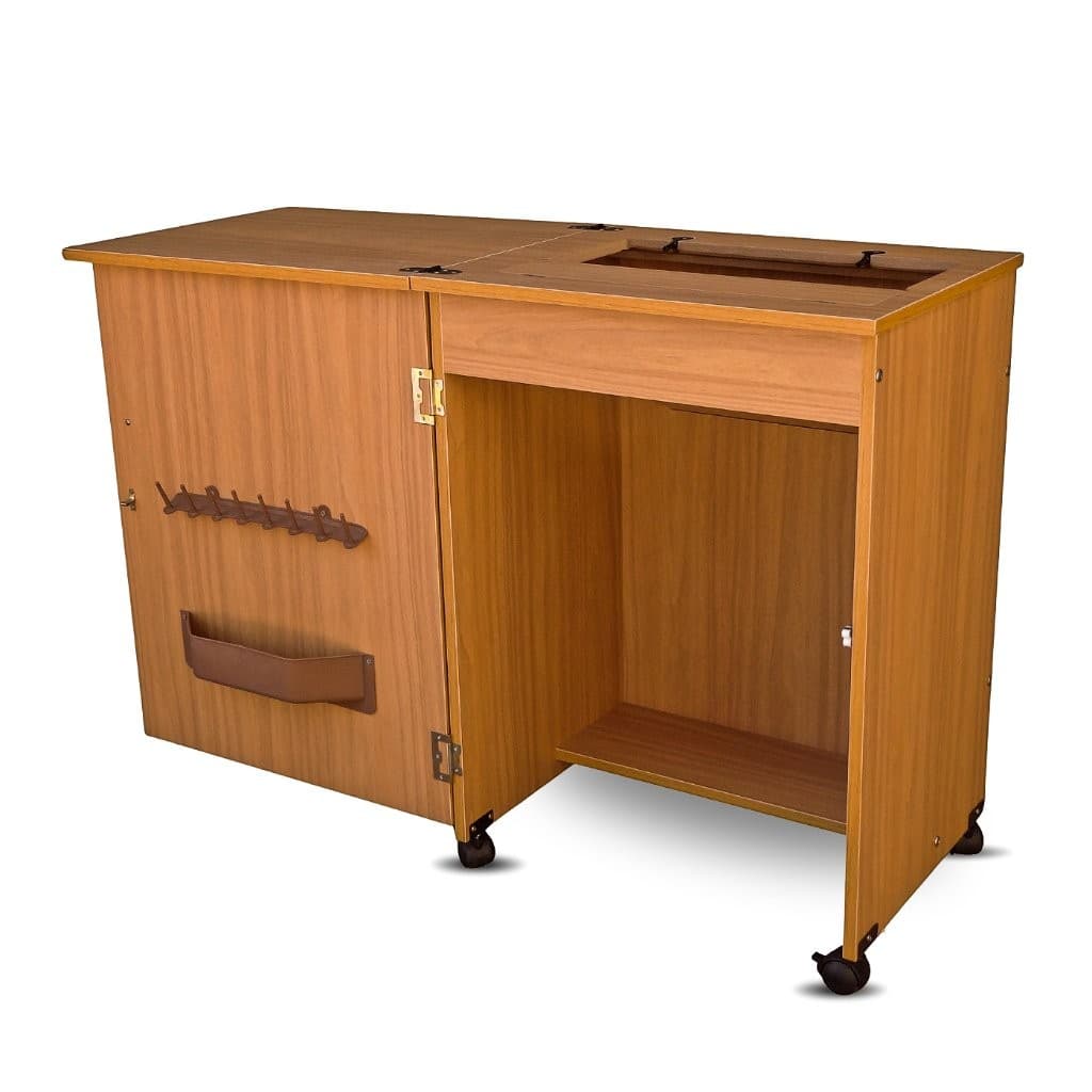 Gabinete Móvel Mesa Para Máquina de Costura - Vários Modelos Antigos - Com Dobradiça