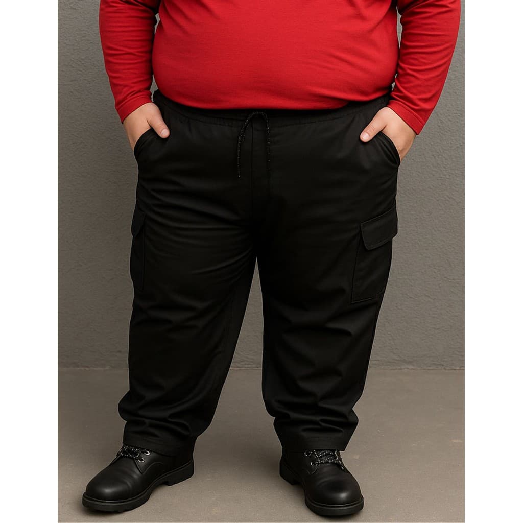 Calça Cargo Tactel Masculina Plus Size 5 Bolsos G1 Ao G3