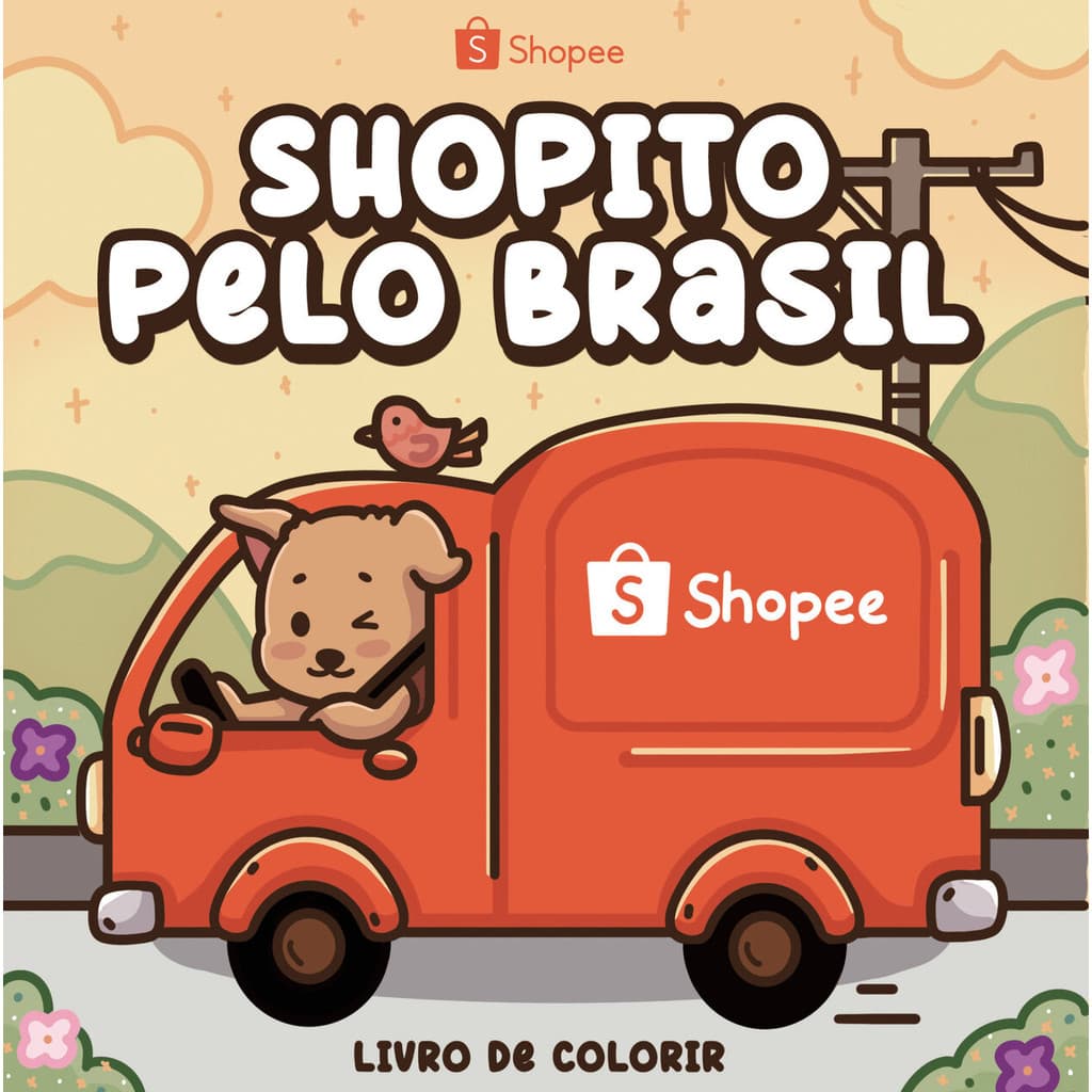 Shopito pelo Brasil - Livro de Colorir Oficial Shopee