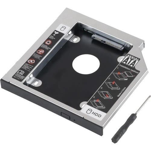 Adaptador Dvd P/ Hd Ou Ssd Sata Notebook Drive Caddy 12,7mm