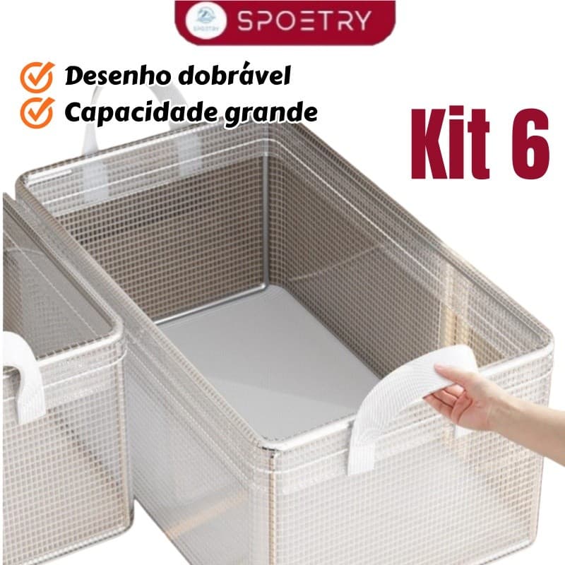 Caixas Organizador De Guarda Roupa Dobrável  De Armazenamento Dobrável Para Roupas E Calças Grande Dura Qualidade