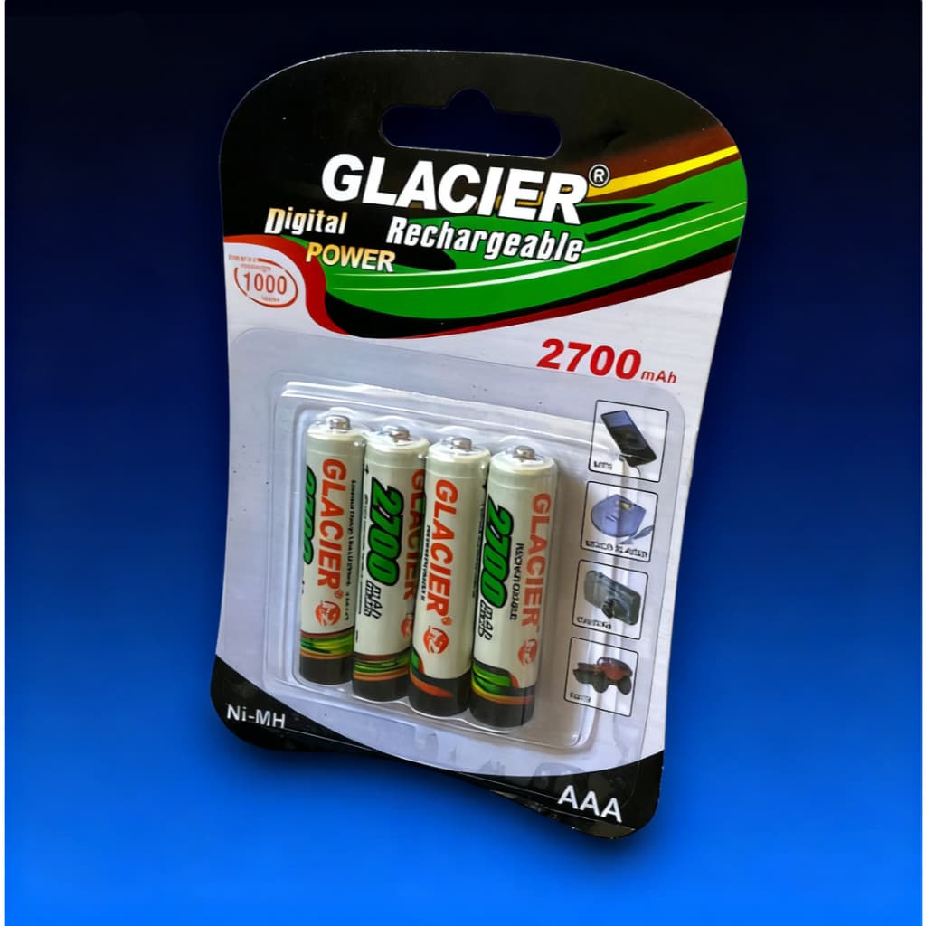 Kit 4 pilhas recarregáveis  AAA 2700 mAh /  AA4700 mAh