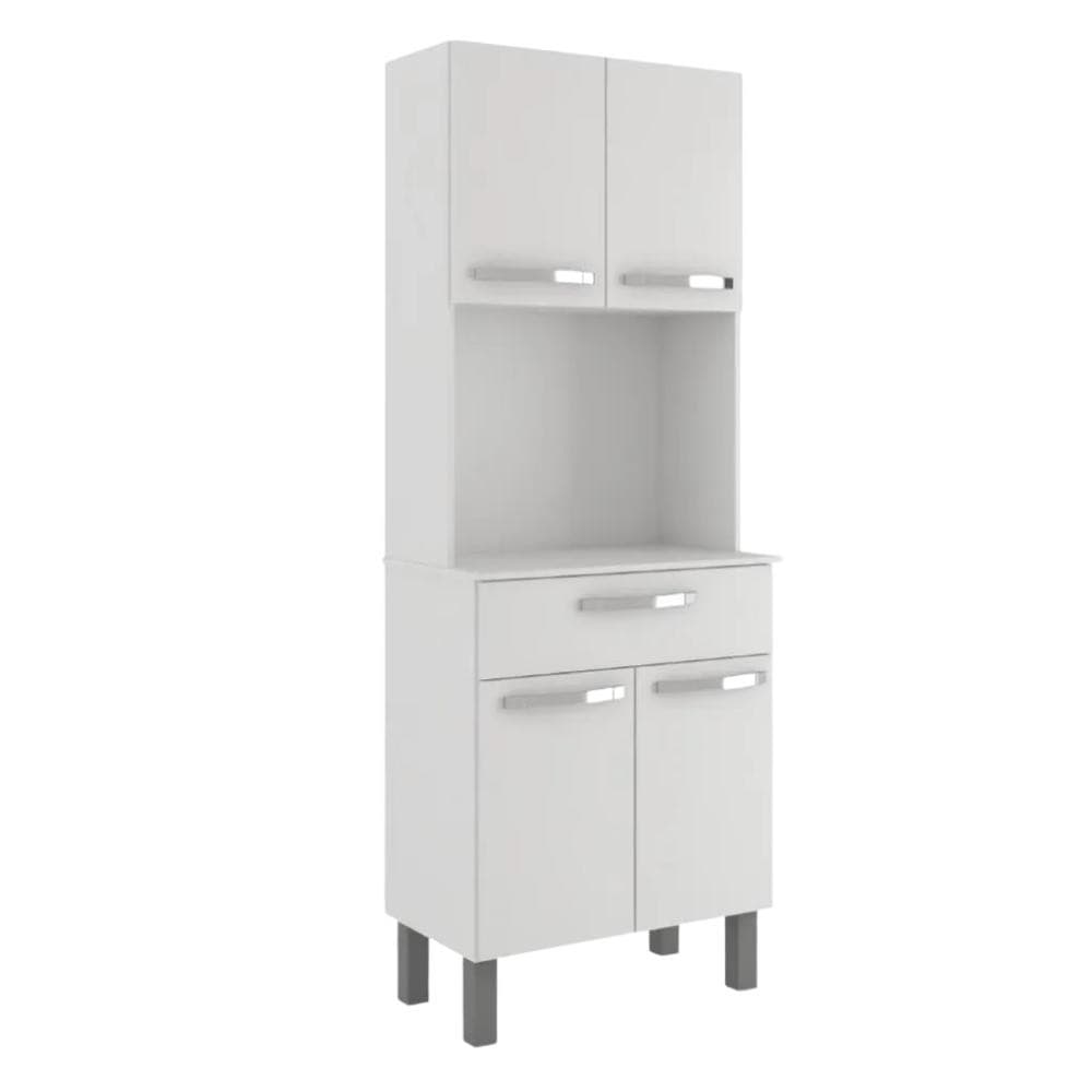 Armário de Cozinha Paneleiro 4 Portas 1 Gaveta Balli Branco