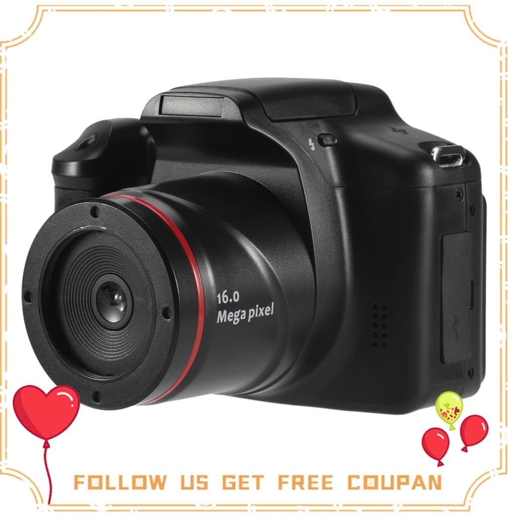 Câmera De Fotografia Profissional SLR Filmadora Digital Portátil 16X Zoom 16MP Saída HD Selfie p75h1kd1lf.br