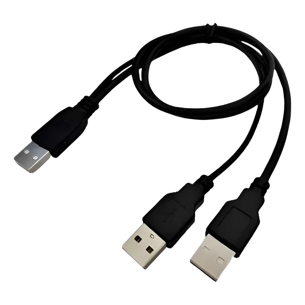 Cabo Usb Y 2.0 1 Usb Macho +2 Usb A Macho 70+20cm - Ms9 5807