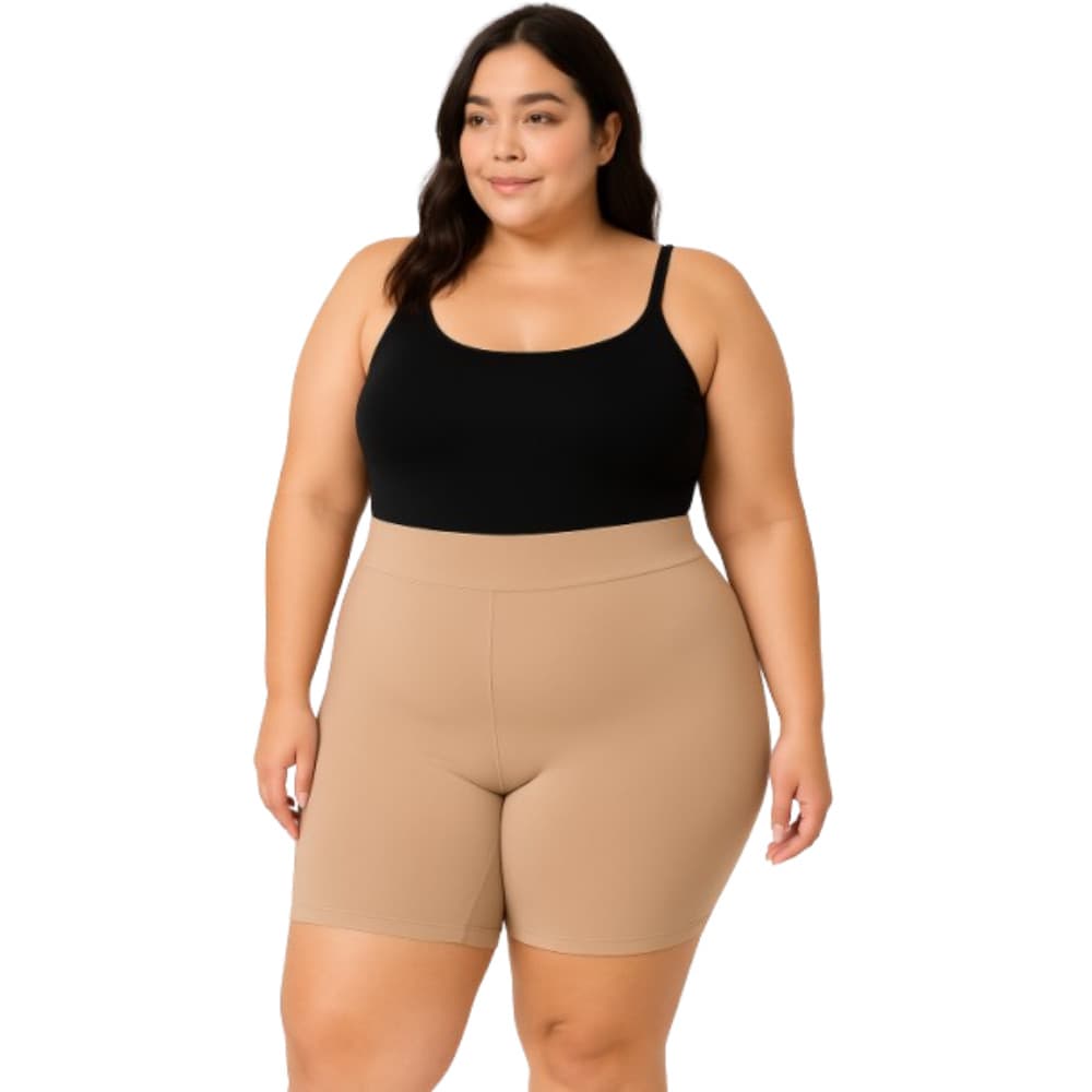 Short Anagua Segunda Pele Feminino Plus Size Cintura Alta