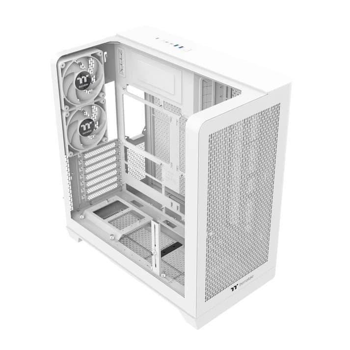 Gabinete Thermaltake View 390 AIR Mid Tower, Vidro Curvo, CT140 ARGB, Branco - CA-11F-00M6WN-00