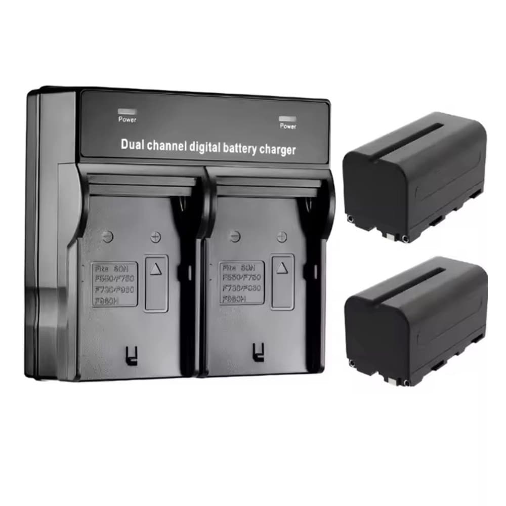 Kit 2x Bateria NP-F970 Com Carregador Duplo