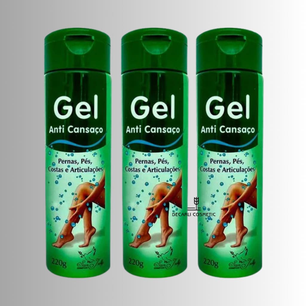 3 UN Gel Anti Cansaço 220g - SAN JULLY