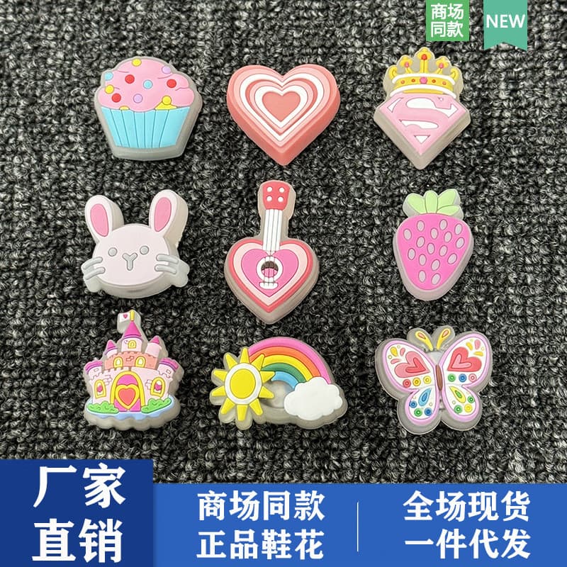 2025 sandálias comerciais transfronteiriças LED luminoso piscando diversão DIY sapatos acessórios fivela decorativa