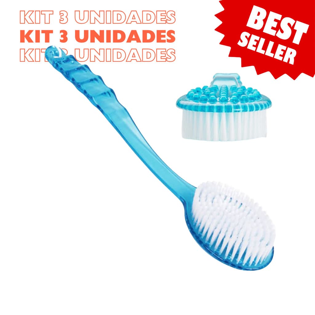 Escova de Banho para as Costas Cabo Longo Massageadora