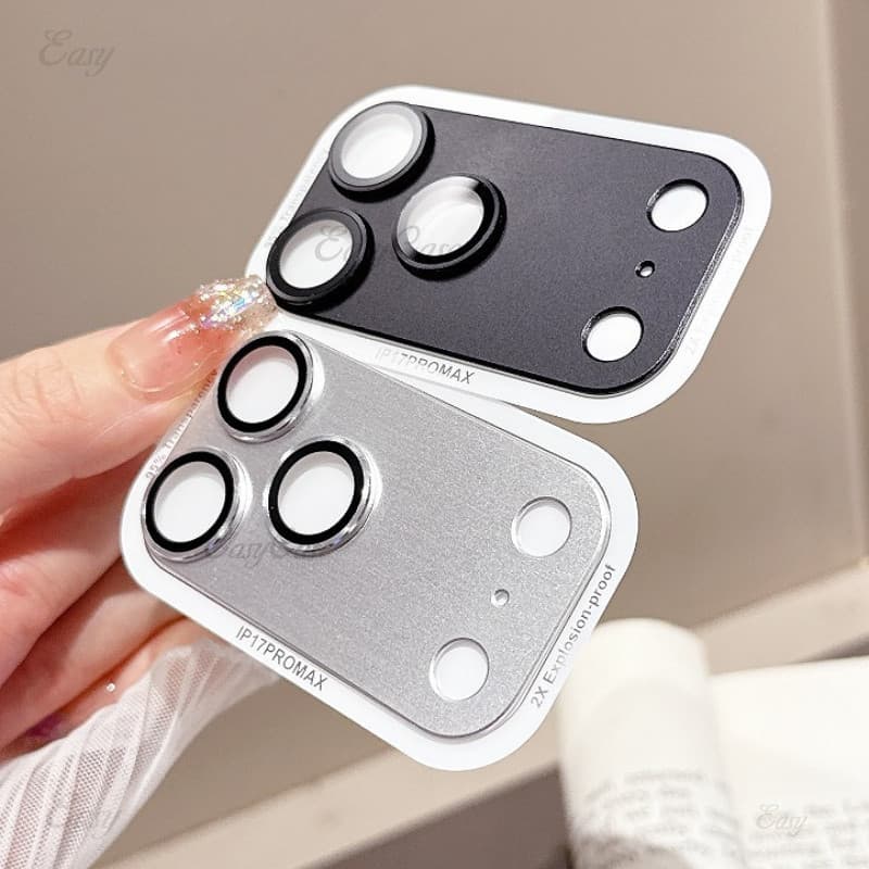 Protetor De Lente De Câmera De Metal Para iPhone 17 Pro Max 17 Ar Capa Completa Vidro Temperado Traseira Película Protet